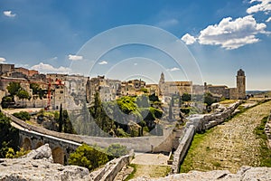 The ancient city of Gravina in Puglia, Italy