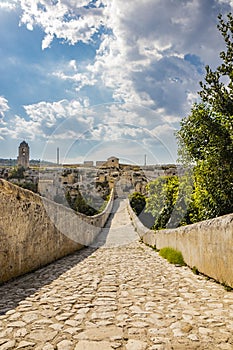 The ancient city of Gravina in Puglia, Italy