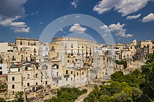 The ancient city of Gravina in Puglia, Italy