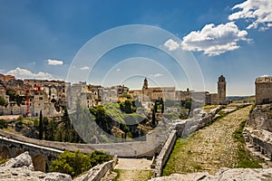 The ancient city of Gravina in Puglia, Italy