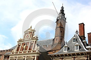 Ancient City Hall in Haarlem, Netherlands