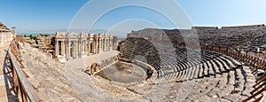 Ancient city of Hierapolis in Pamukkale, Turkey.