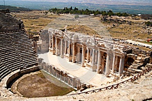 Ancient city of Hierapolis in Pamukkale, Turkey