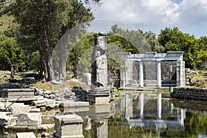 Ancient city of Kaunos, Dalyan valley, Turkey. Kaunos Latin: Caunus was a city of ancient Caria and in Anatolia, a few km west o photo