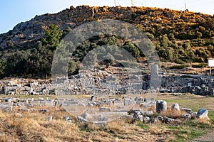 Ancient city Ksantos ancient civilization of Turkey