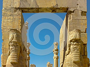 Ancient city Persepolis- one of UNESCO World Heritage Sites in Shiraz , Iran