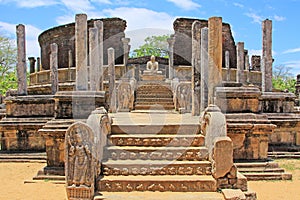 Ancient City of Polonnaruwa`s Vatadage - Sri Lanka UNESCO World Heritage