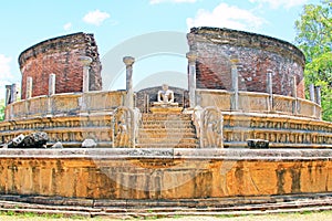 Ancient City of Polonnaruwa`s Vatadage - Sri Lanka UNESCO World Heritage