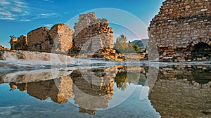 Ancient city, ruins of Hierapolis, Turkey.