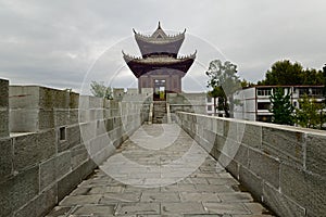 The ancient city wall in Langzhong