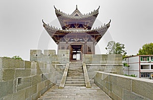 The ancient city wall in Langzhong