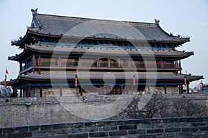 ancient city wall in the tang dynasty of China city in Shanxi Province