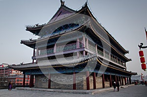 Ancient city wall in the tang dynasty of China city in Shanxi Province