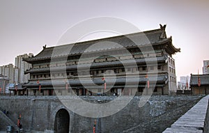 ancient city wall in the tang dynasty of China city in Shanxi Province