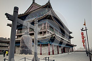 ancient city wall in the tang dynasty of China city in Shanxi Province