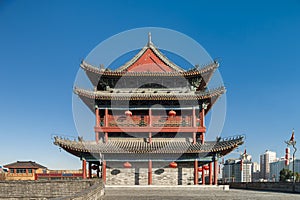 The ancient city wall of xi an