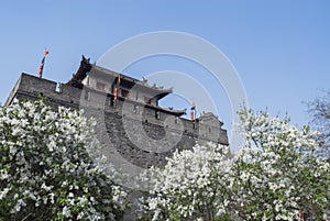 The ancient city wall of xi an