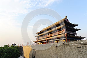 Ancient city wall in xian