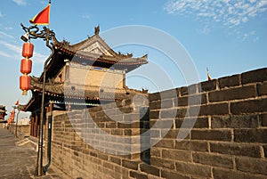 Ancient city wall in xian