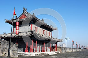 Ancient city wall of Xian, China