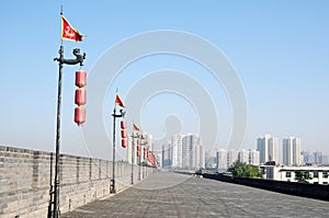 Ancient city wall of Xian, China