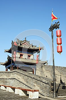 Ancient city wall of Xian, China