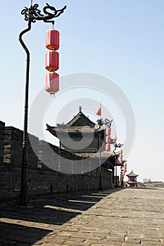 Ancient city wall of Xian, China