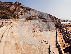 Ancient civilization temple. Amphitheater.