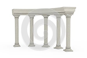 Ancient Classic Greek Column Arc. 3d Rendering