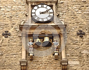 Ancient clock in Oxford