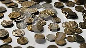 Ancient Coins On The Table