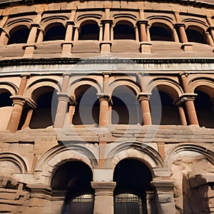 An ancient coliseum with weathered stones and a sense of grandeur, hinting at gladiatorial battles of the past5