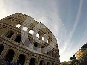 Ancient Colosseum in Rome, Italy