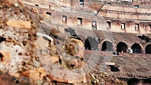 Ancient Colosseum Ruins Rome Italy