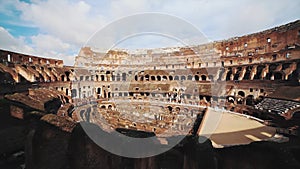 Ancient Colosseum Ruins Rome Italy