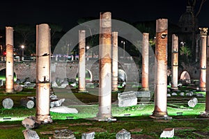 Ancient Columns of Piazza Foro Traiano