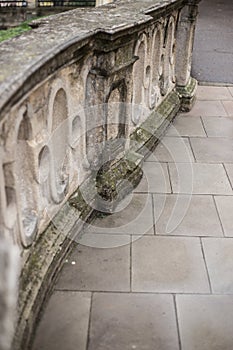 Ancient concrete baffle
