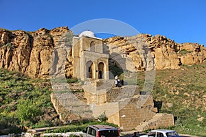 Ancient construction of the mausoleum of Diri-baba on the territory of Shamakhi