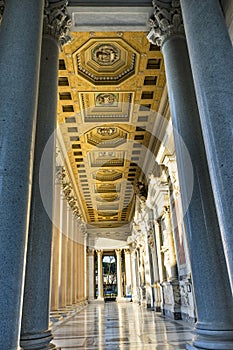 Ancient Corridor Facade Papal Basilica Paul Beyond Walls Rome Italy