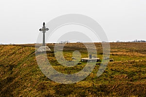 Ancient cross in Kamyanets-Podilskyi