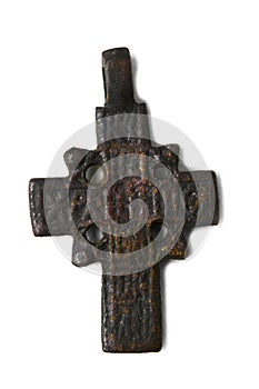Ancient cross on the neck