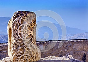 Ancient Crusader Castle Decoration Stone View Fortress Ke