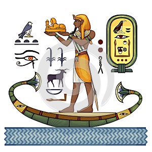 Ancient culture sing and symbol.Ancient egypt