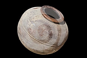 Ancient Cypriot Greek Roman terracotta clay wine pot