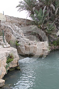 Ancient Dam at Nahal Taninim Brook Nature Reserve, Israel