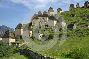 Ancient Dargavs. City of the Dead, North Ossetia-Alania. Russia