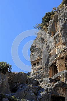 Ancient Dead Town In Myra Demre Turkey