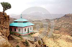 Ancient Debre Damo monastery building, Tigray, Ethiopia