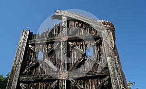 Ancient decayed door