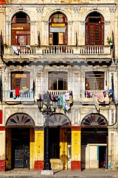 Decaying building in Old Havana photo